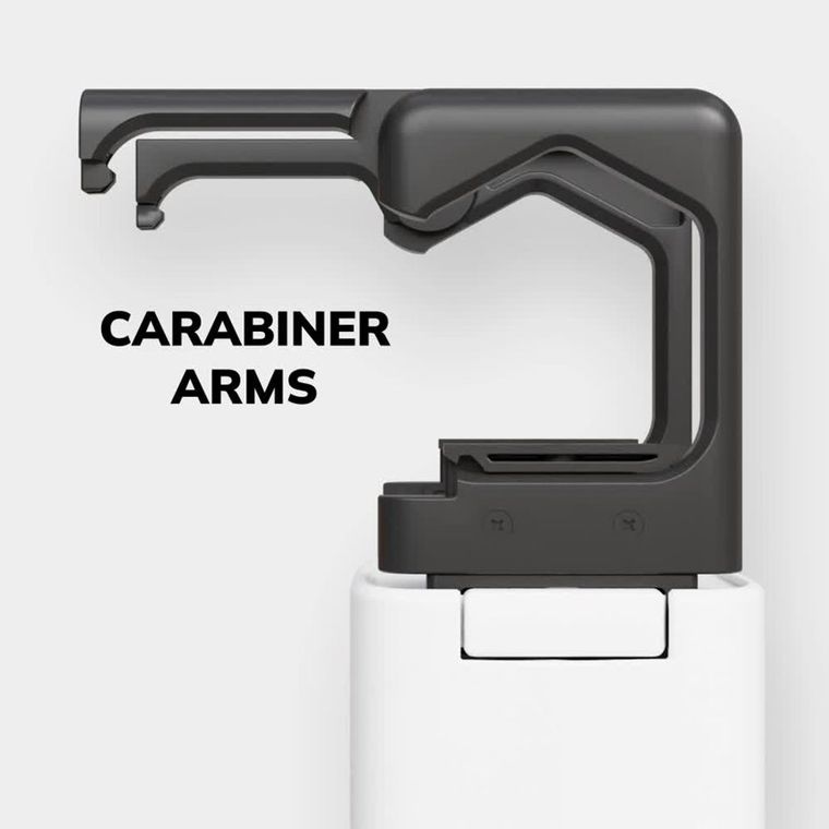 The carabiner arms